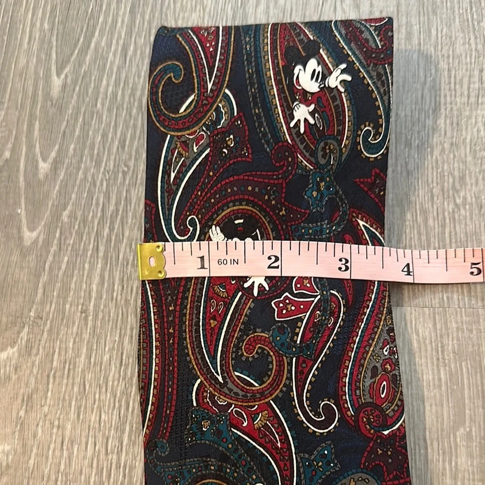 The Disney Store Men’s Mickey Mouse Paisley Patterned Fun Elegant Silk Tie‎